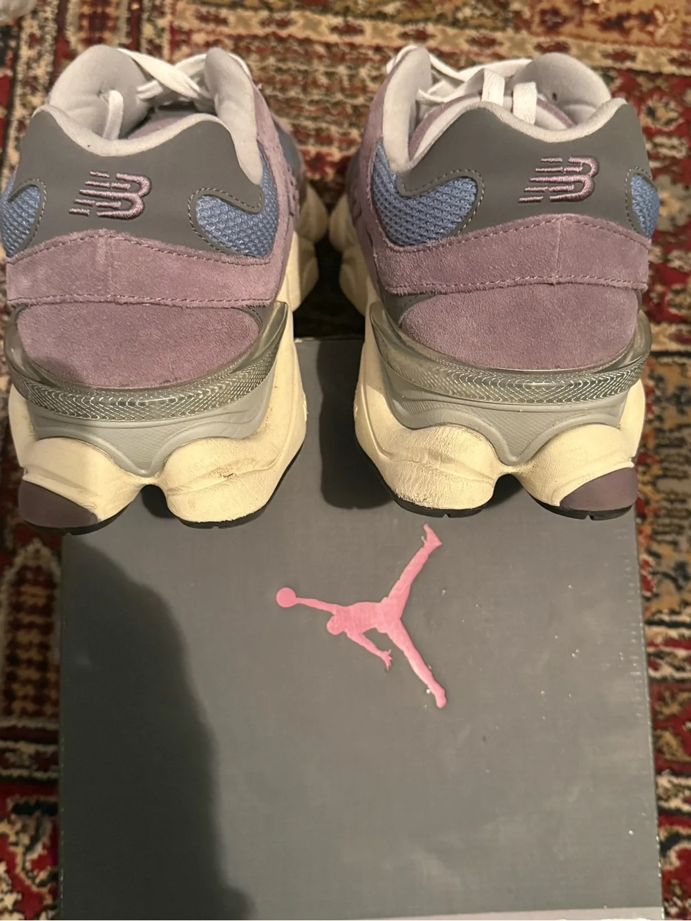 New Balance 9060 Shadow Purple - Lavender and Light Blue Suede Mesh Sneaker